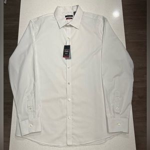 Van Heusen White Checkered Dress Shirt
